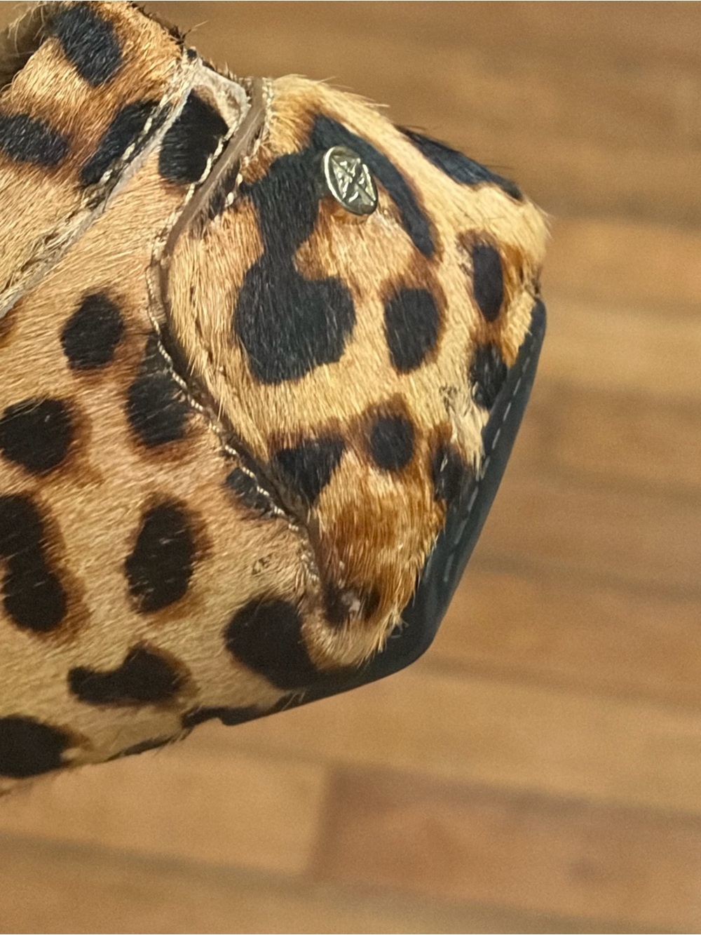 Antonio Melani Real Bovine Hair Upper Leather Cheetah Loafer Flats Sz 8.5 - Picture 8 of 11